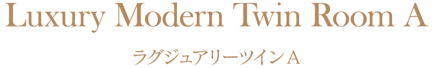 ラグジュアリーモダンツインA